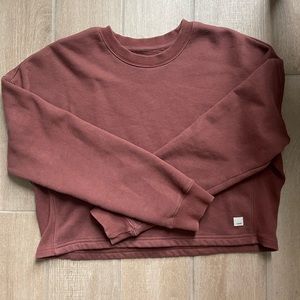 Vuori Restore Crop Crew - Cedar